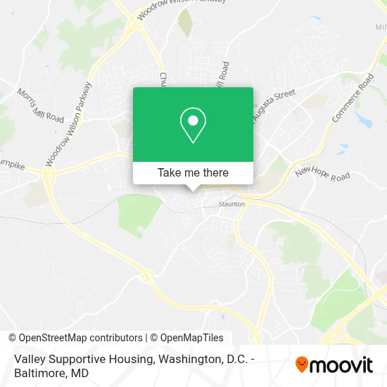 Valley Supportive Housing map
