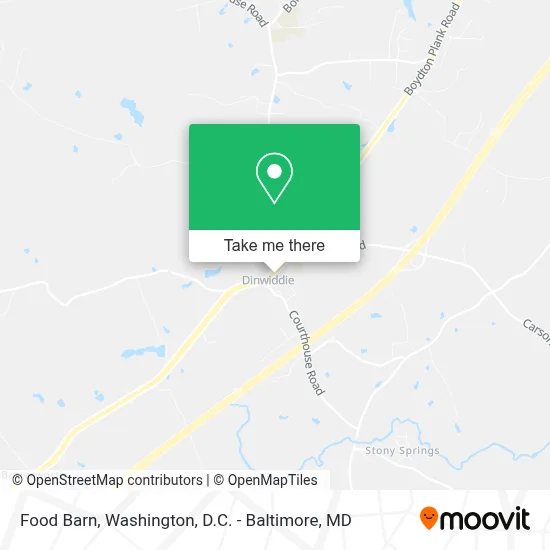 Food Barn map