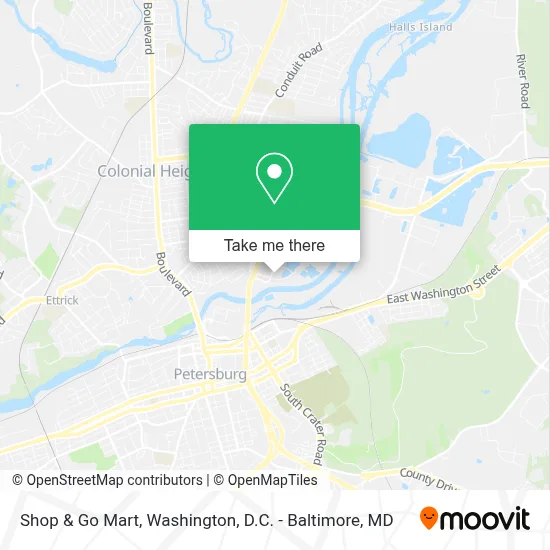 Shop & Go Mart map