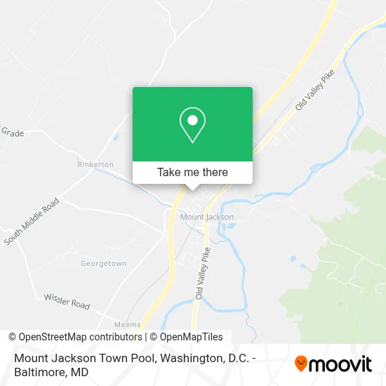 Mount Jackson Town Pool map