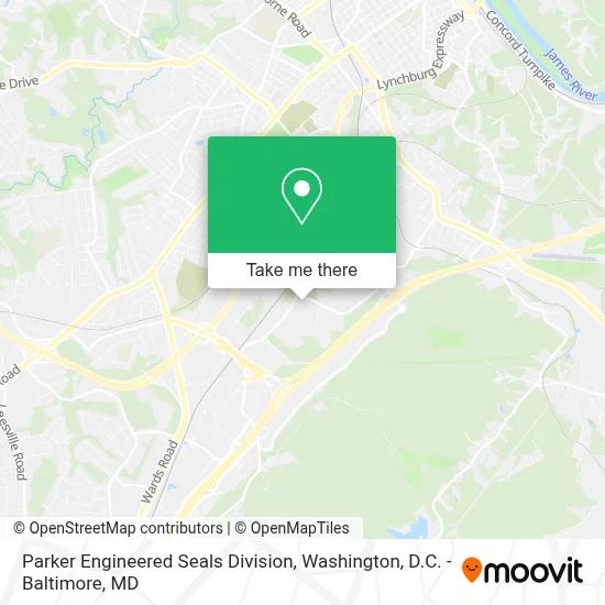 Parker Engineered Seals Division map
