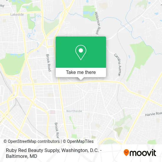 Ruby Red Beauty Supply map