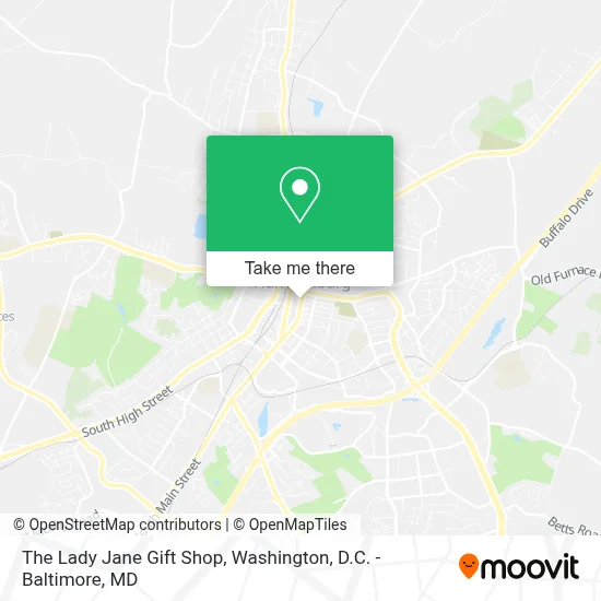The Lady Jane Gift Shop map