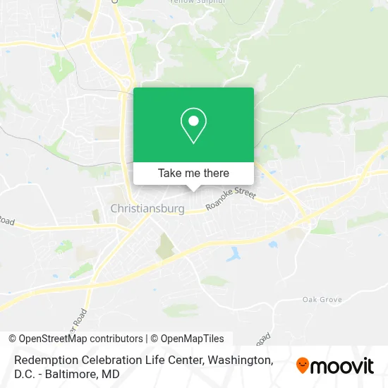 Redemption Celebration Life Center map