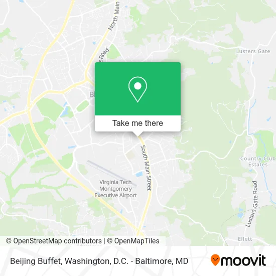 Beijing Buffet map