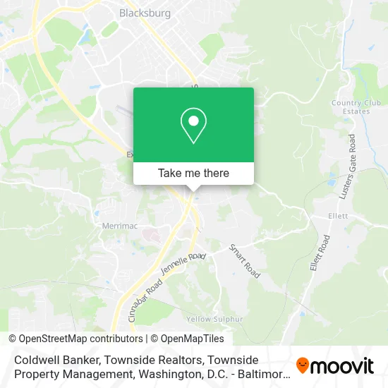 Coldwell Banker, Townside Realtors, Townside Property Management map