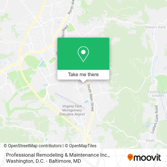 Professional Remodeling & Maintenance Inc. map