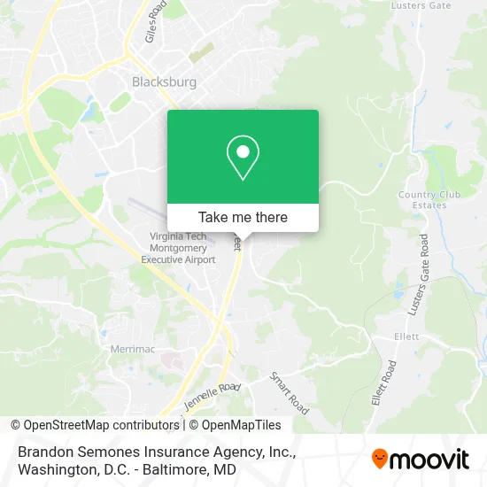 Brandon Semones Insurance Agency, Inc. map