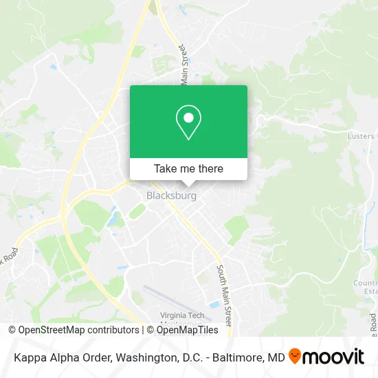 Kappa Alpha Order map