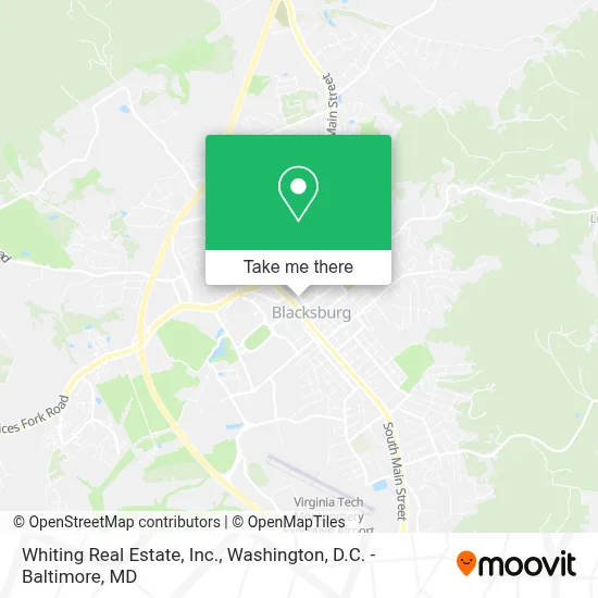 Whiting Real Estate, Inc. map