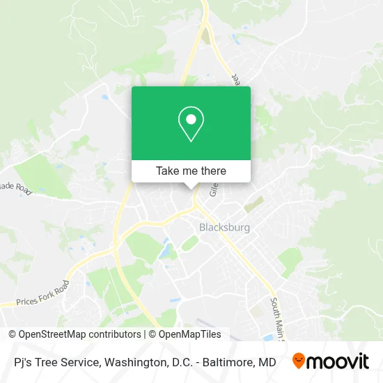 Pj's Tree Service map