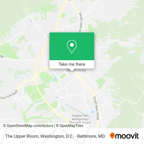 The Upper Room map