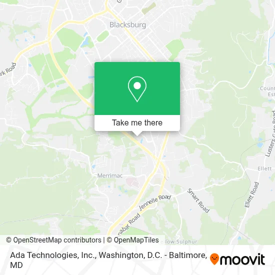 Ada Technologies, Inc. map