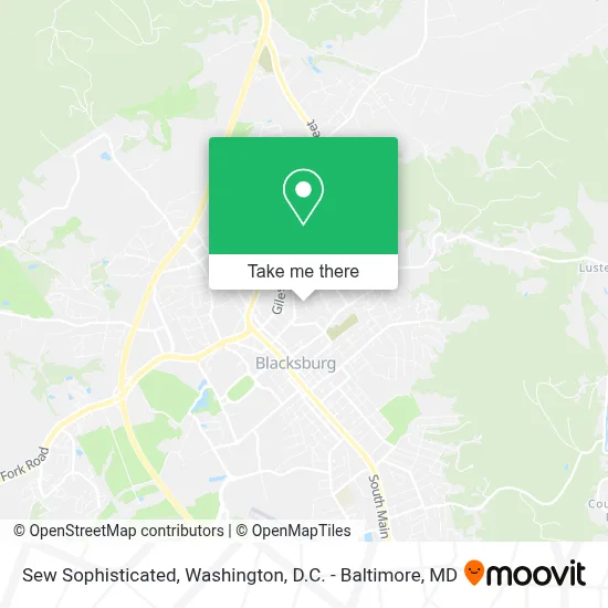 Sew Sophisticated map