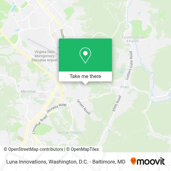 Luna Innovations map