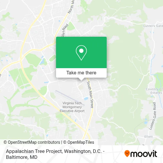 Appalachian Tree Project map
