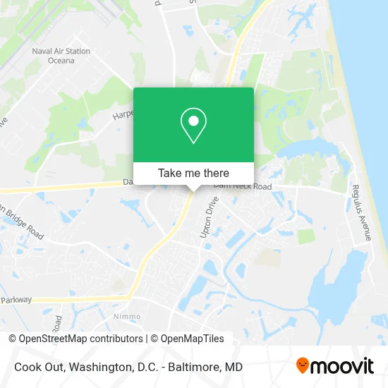 Cook Out map
