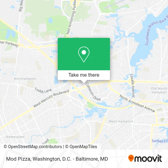 Mod Pizza map