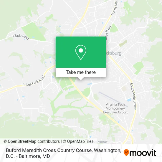 Buford Meredith Cross Country Course map