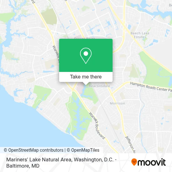 Mariners' Lake Natural Area map