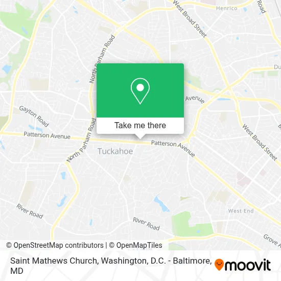 Saint Mathews Church map