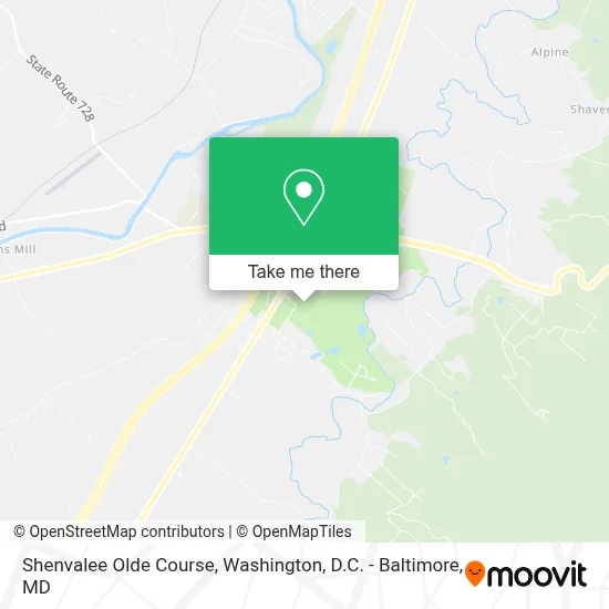 Shenvalee Olde Course map