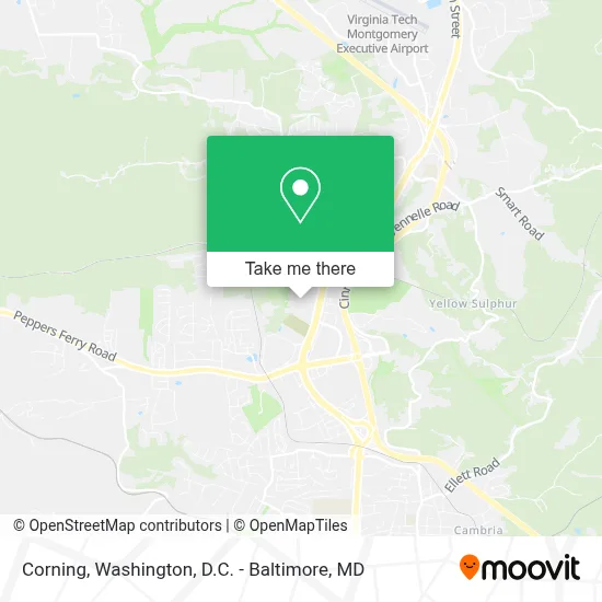 Corning map