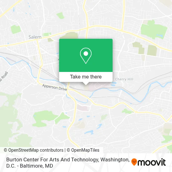 Burton Center For Arts And Technology map
