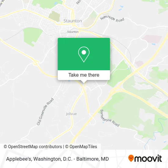 Applebee's map