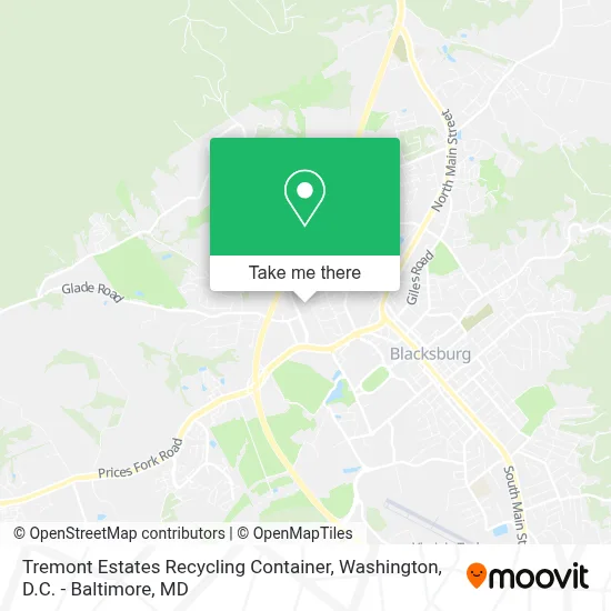 Tremont Estates Recycling Container map
