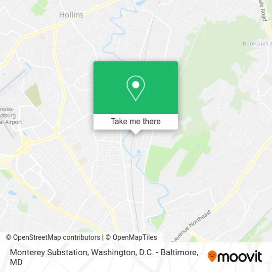 Monterey Substation map