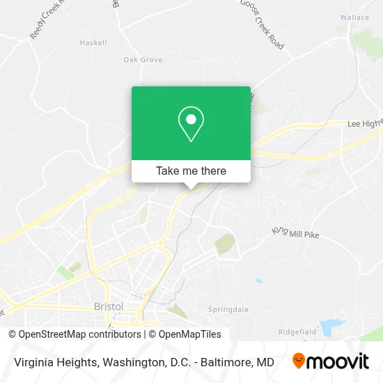 Virginia Heights map