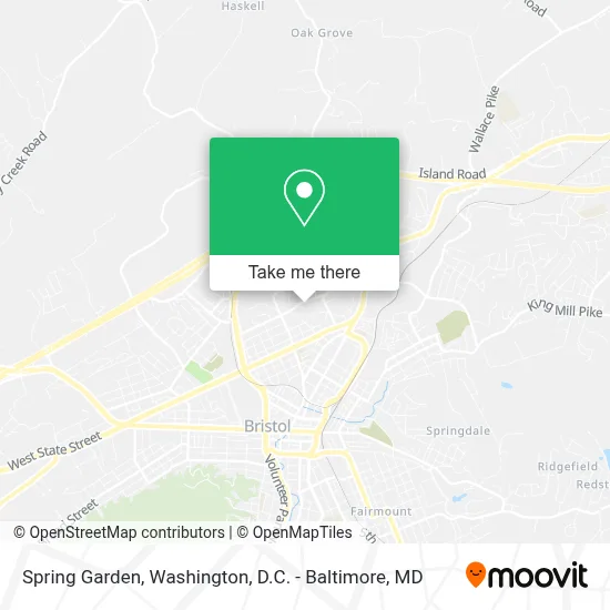 Spring Garden map