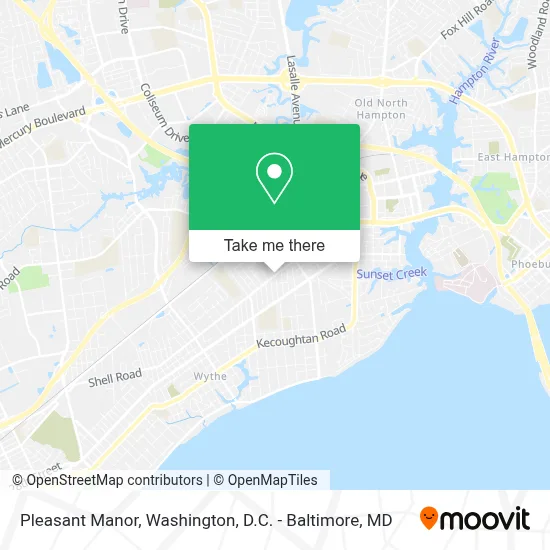 Pleasant Manor map