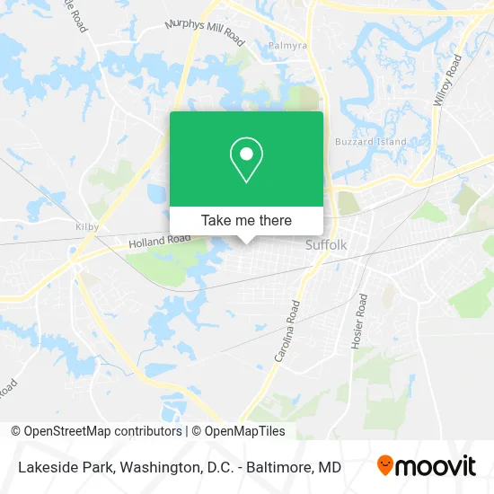 Lakeside Park map