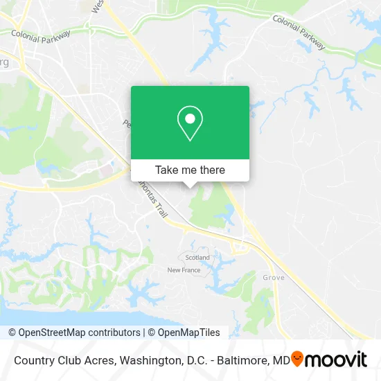 Country Club Acres map