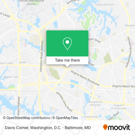 Davis Corner map