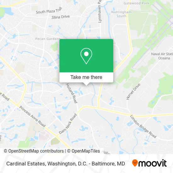 Cardinal Estates map