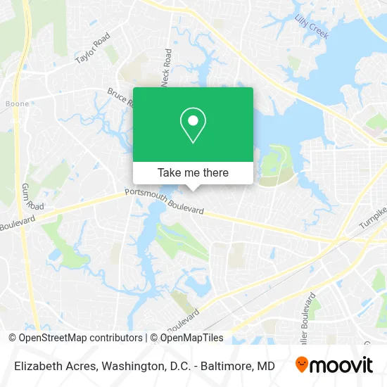 Elizabeth Acres map