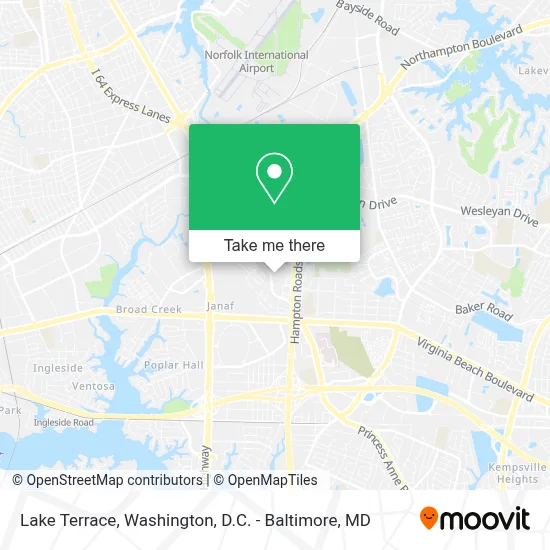 Lake Terrace map