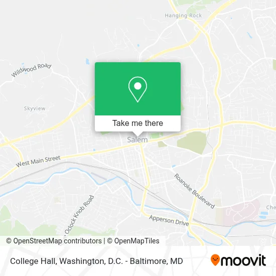 College Hall map