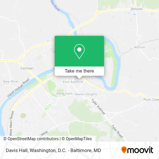 Davis Hall map