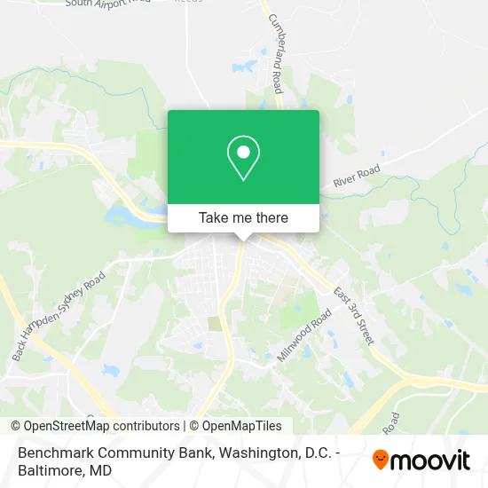 Benchmark Community Bank map
