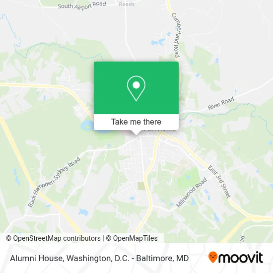 Alumni House map