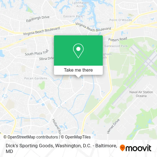 Dick's Sporting Goods map