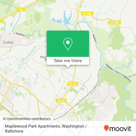 Maplewood Park Apartments, 8178 Peakwood Ct map