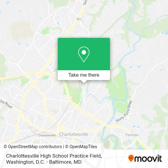 Charlottesville High School Practice Field map