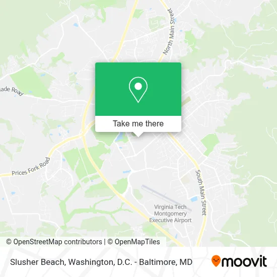 Slusher Beach map