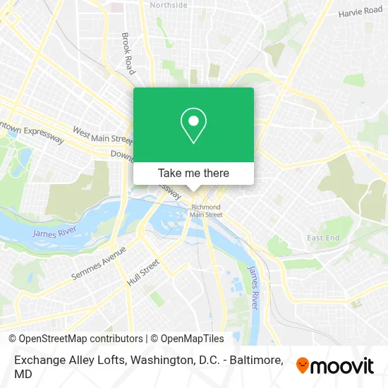 Exchange Alley Lofts map