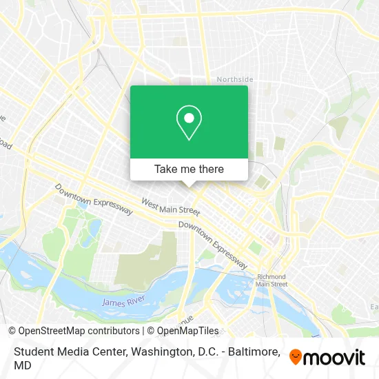 Student Media Center map